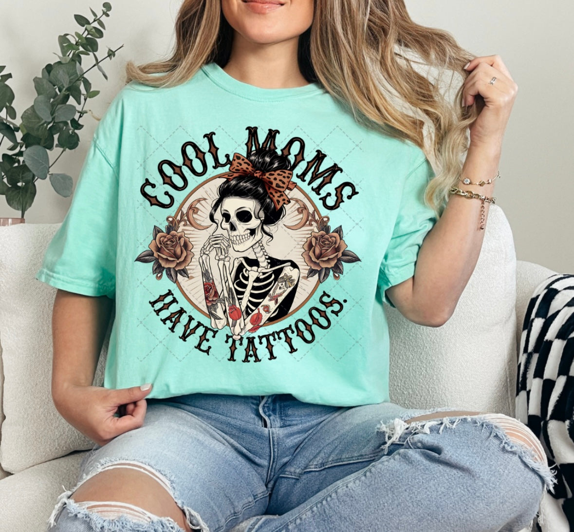 Cool Moms Have Tattoos Tee
