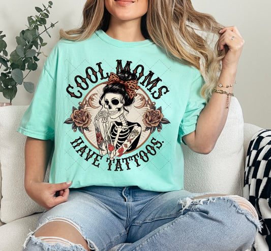 Cool Moms Have Tattoos Tee