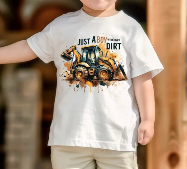 Just a Boy Who Loves Dirt Tee