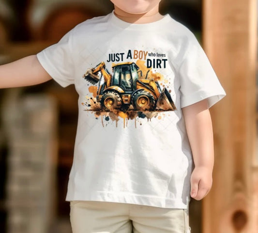Just a Boy Who Loves Dirt Tee