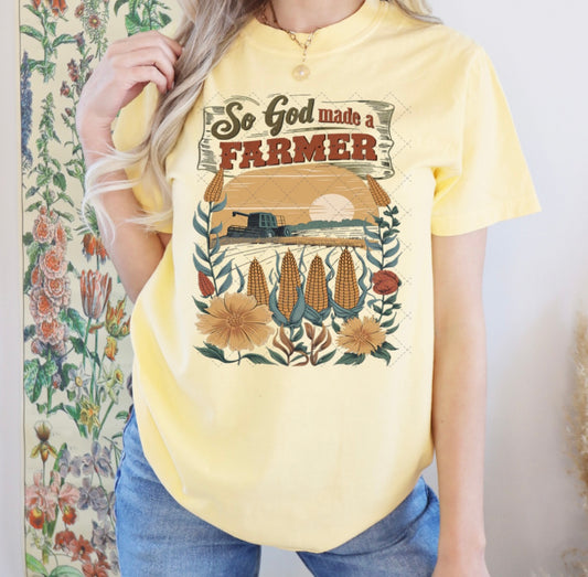 So God Made a Farmer T-shirt